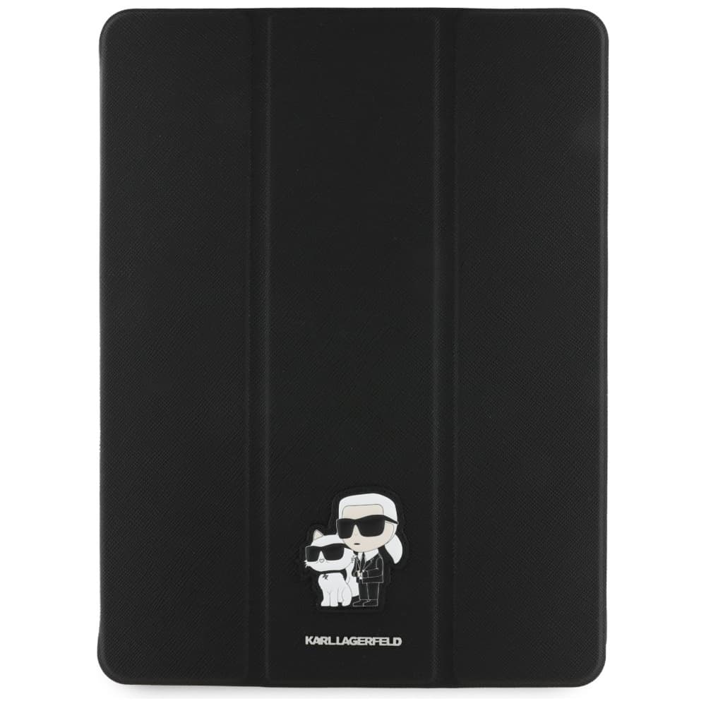Karl Lagerfeld Book Cover Saffiano Magnetic Karl & Choupette - Case iPad Air 13” M3 (2025) / iPad Air 13” M2 (2024) (black) 2