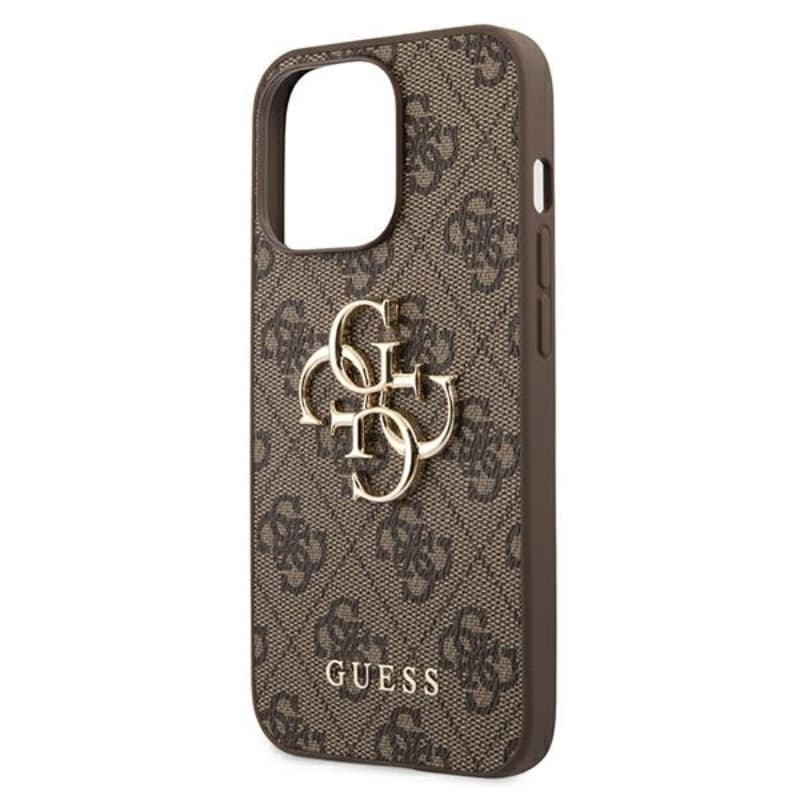Guess 4G Big Metal Logo - Case for iPhone 13 Pro Max (Brown) 6