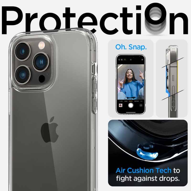 Spigen Ultra Hybrid - Case for iPhone 14 Pro (Transparent) 2
