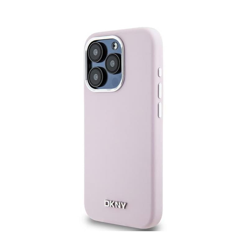 DKNY Liquid Silicone Small Metal Logo MagSafe - Case for iPhone 14 Pro (pink) 2