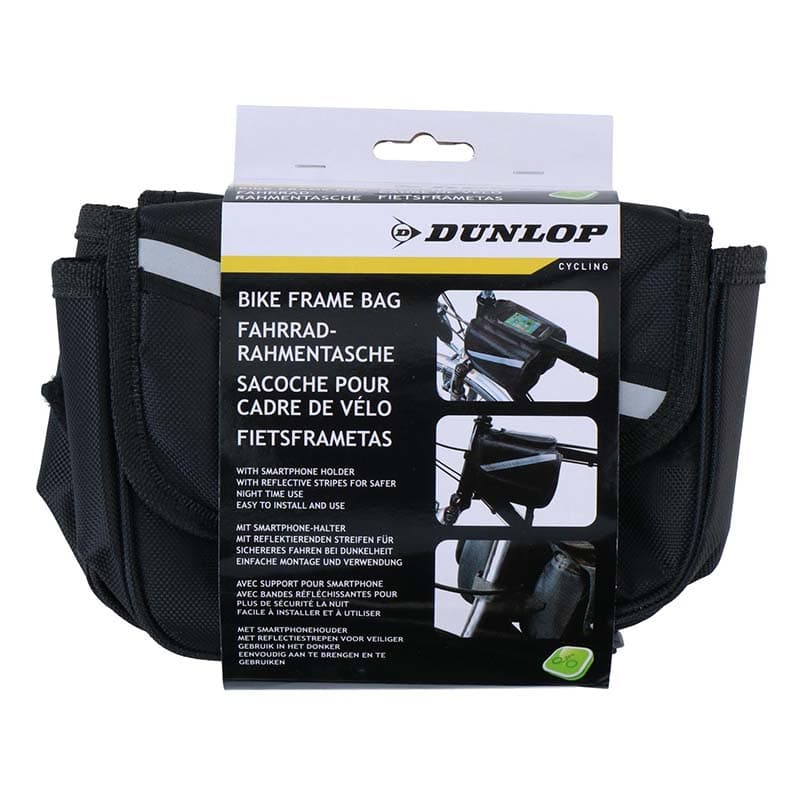 Dunlop - Bike bag / pannier for frame (Black) 2