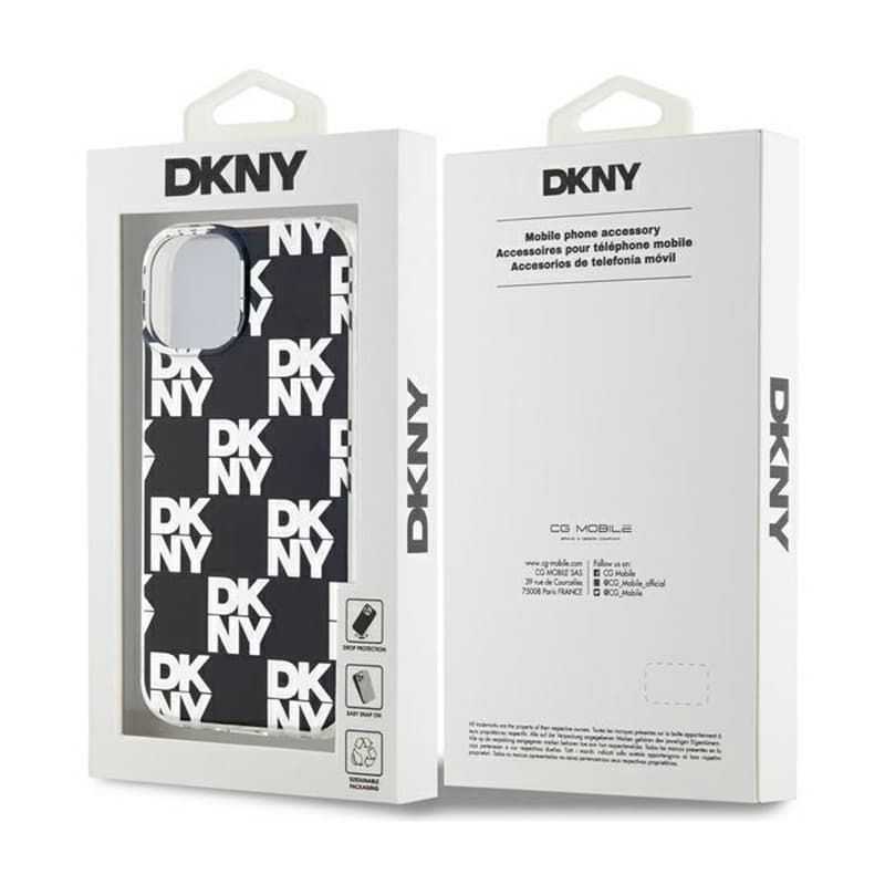DKNY IML Checkered Mono Pattern - Case for iPhone 15 Plus / 14 Plus (Black) 8