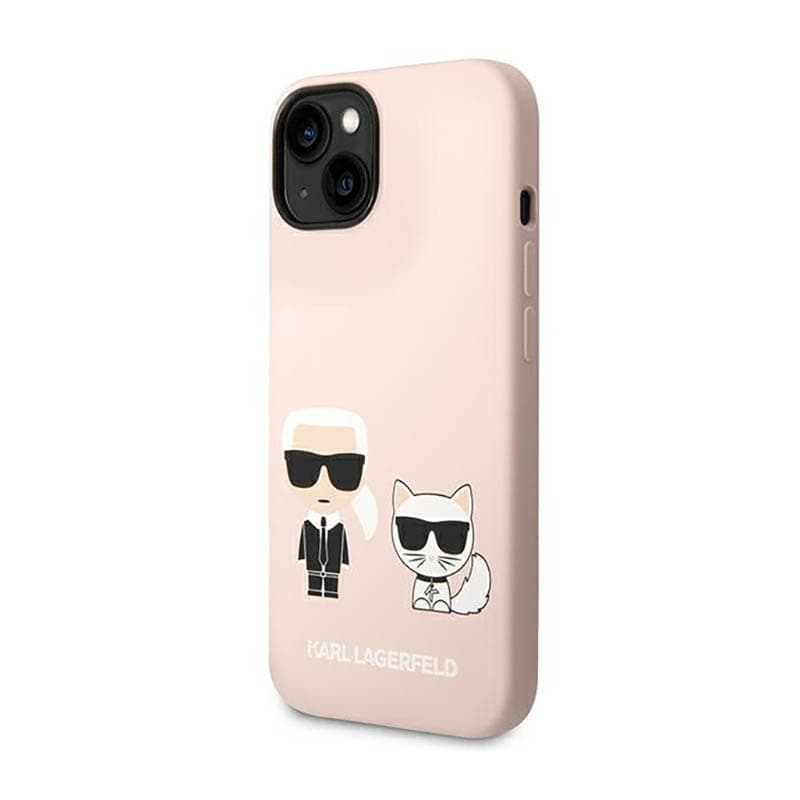 Karl Lagerfeld Liquid Silicone Karl & Choupette MagSafe - Case for iPhone 14 Plus (Pink) 2