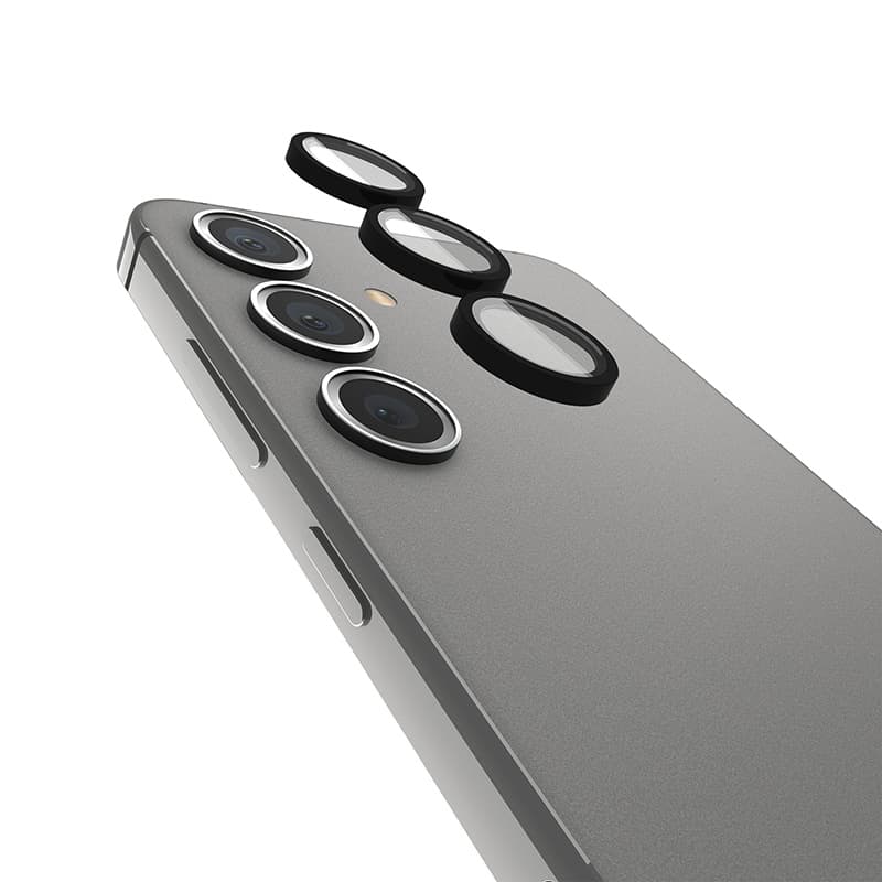 Case-Mate Aluminum Ring Lens Protector - Protective Glass for the camera lens of the Samsung Galaxy S24+ (Black) 6