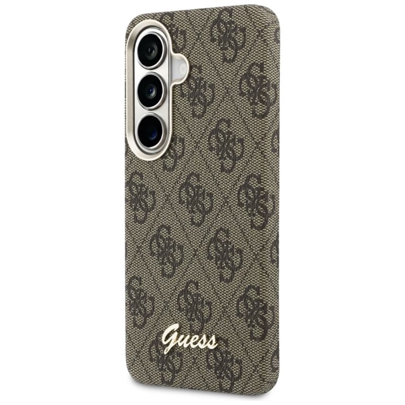 Guess 4G Script MagSafe - Samsung Galaxy S26 Case (Brown) 2