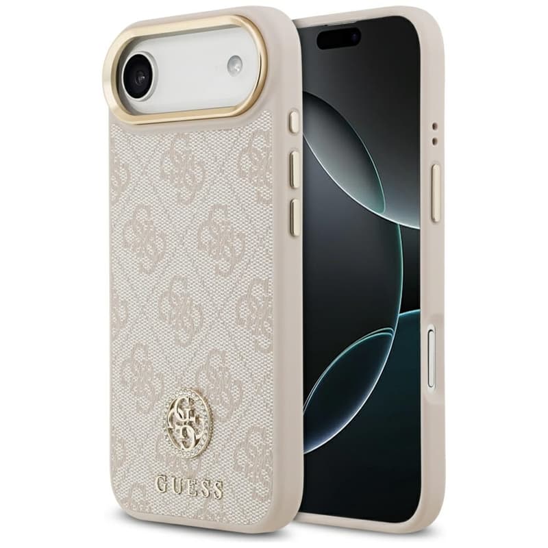 Guess 4G Strass Logo MagSafe - Case iPhone Air (Pink)