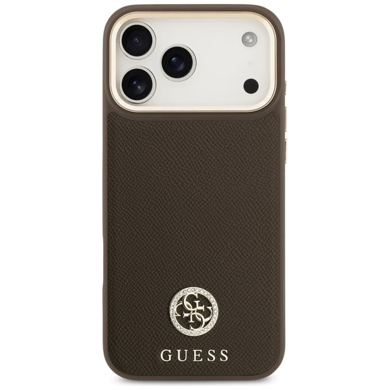 Guess Grained Strass Logo MagSafe - Case iPhone 17 Pro Max (brown) 3