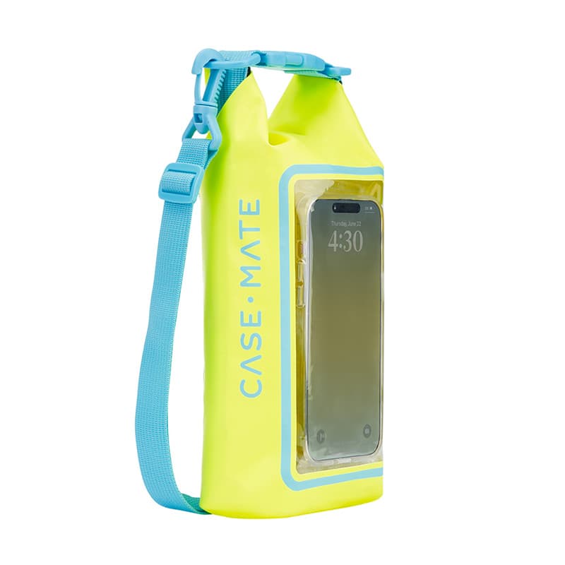 Case-Mate Waterproof Mini Phone Bucket Dry Bag - Waterproof bag with phone pocket up to 7" (Citrus Splash) 3