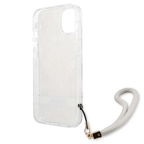 Guess Flower Cord - Cover for iPhone 13 mini (Gold) 7