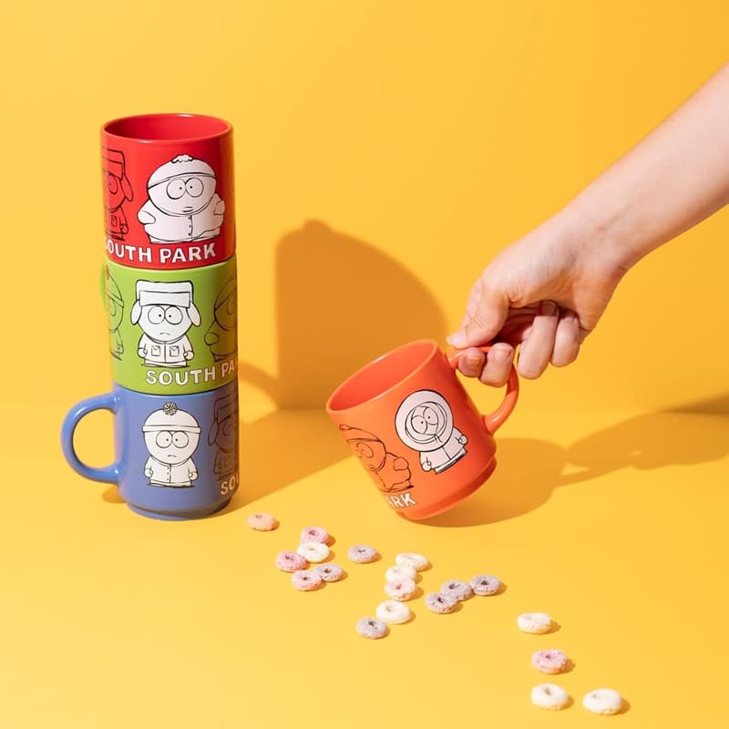 South Park - Set of 4 Ceramic Mugs with Stand 300 ml 6