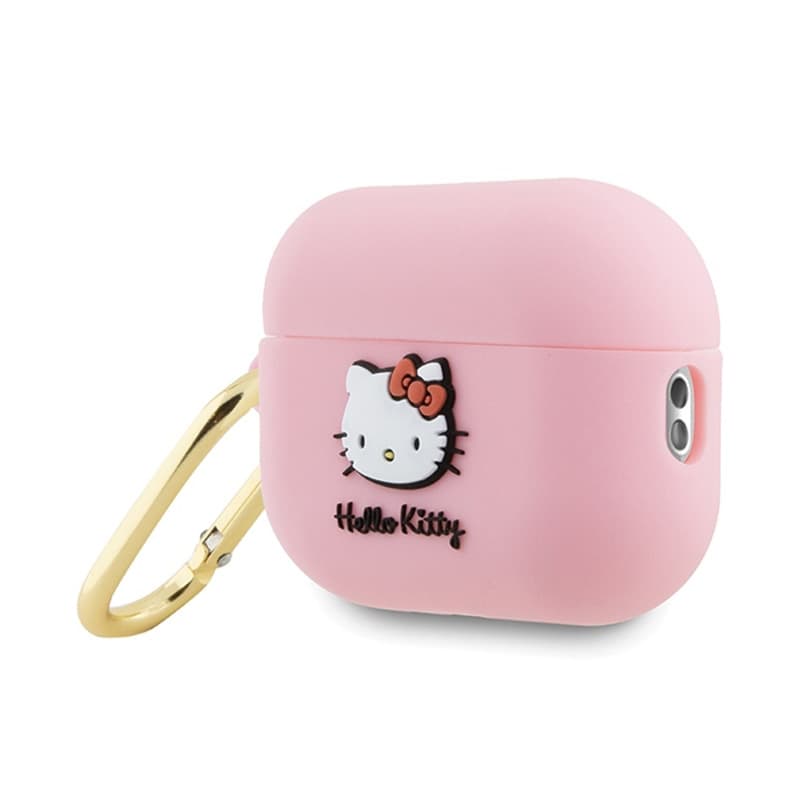 Hello Kitty Silicone 3D Kitty Head - Case for AirPods Pro 2 (pink) 3