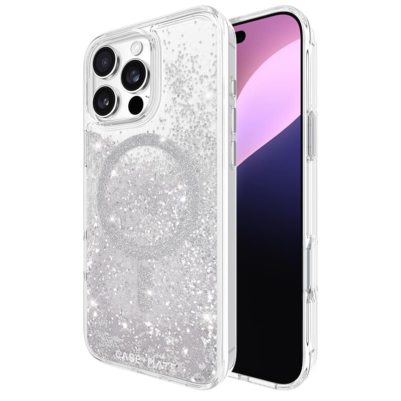 Case-Mate Waterfall MagSafe - Case for iPhone 16 Pro Max (Silver) 1