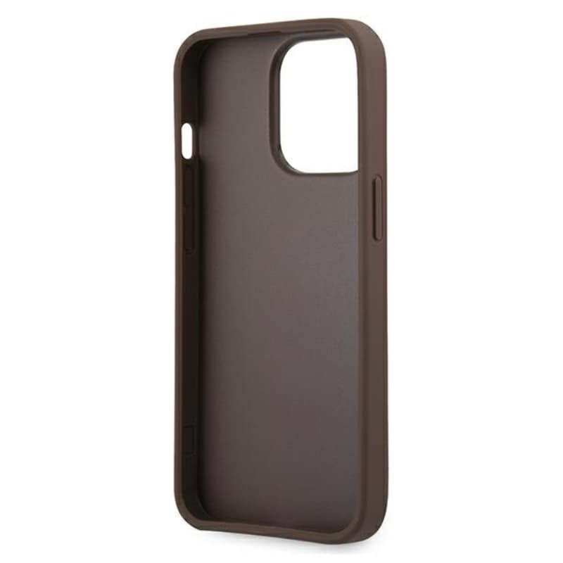 Guess 4G Big Metal Logo - Case for iPhone 13 Pro Max (Brown) 7