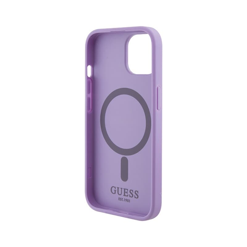 Guess Saffiano MagSafe - iPhone 15 Case (purple) 7
