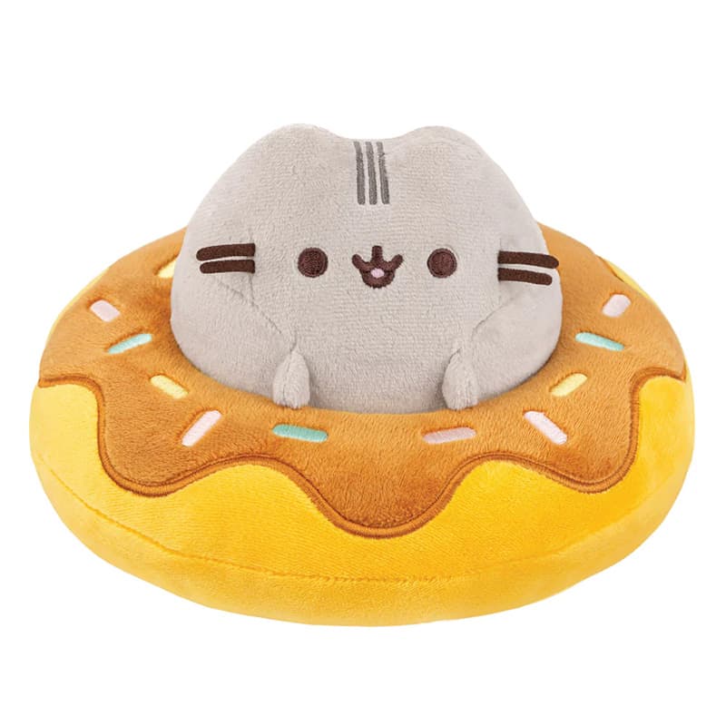 Pusheen - Pusheen plush toy in a chocolate donut 18 x 15 cm