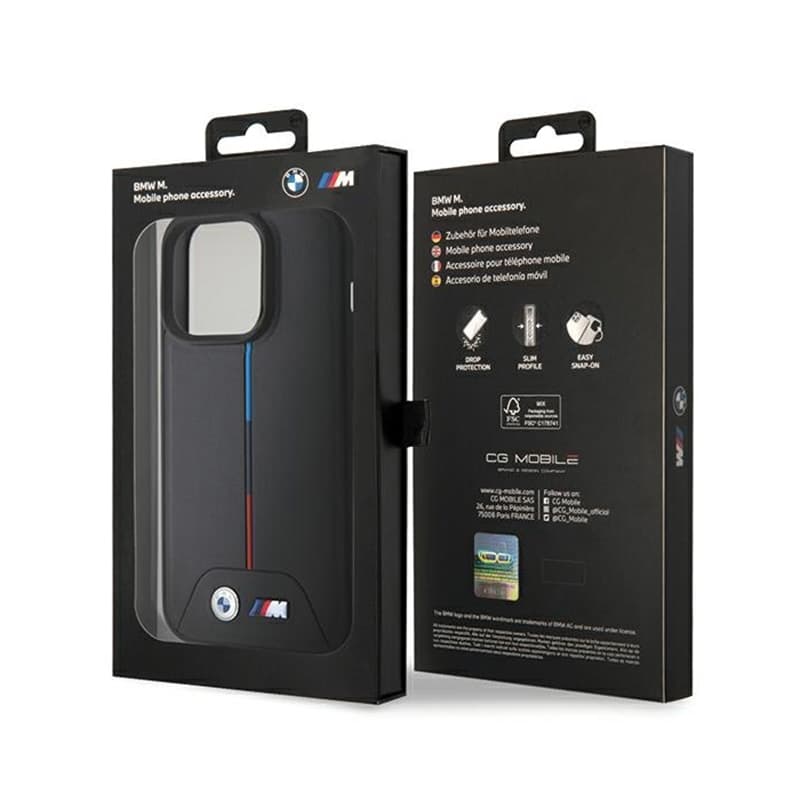 BMW Quilted Tricolor MagSafe - Case for iPhone 15 Pro Max (Black) 8
