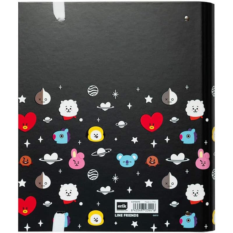 BT21 - A4 binder with pages (4 rings, elastic band) 2