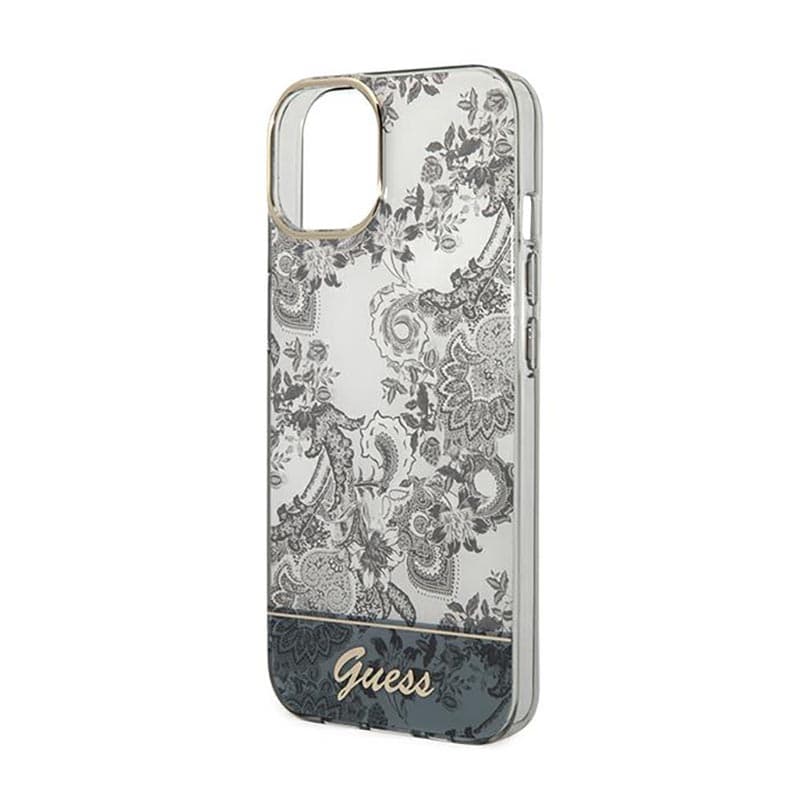 Guess Porcelain Collection - Case for iPhone 14 Plus (Grey) 6