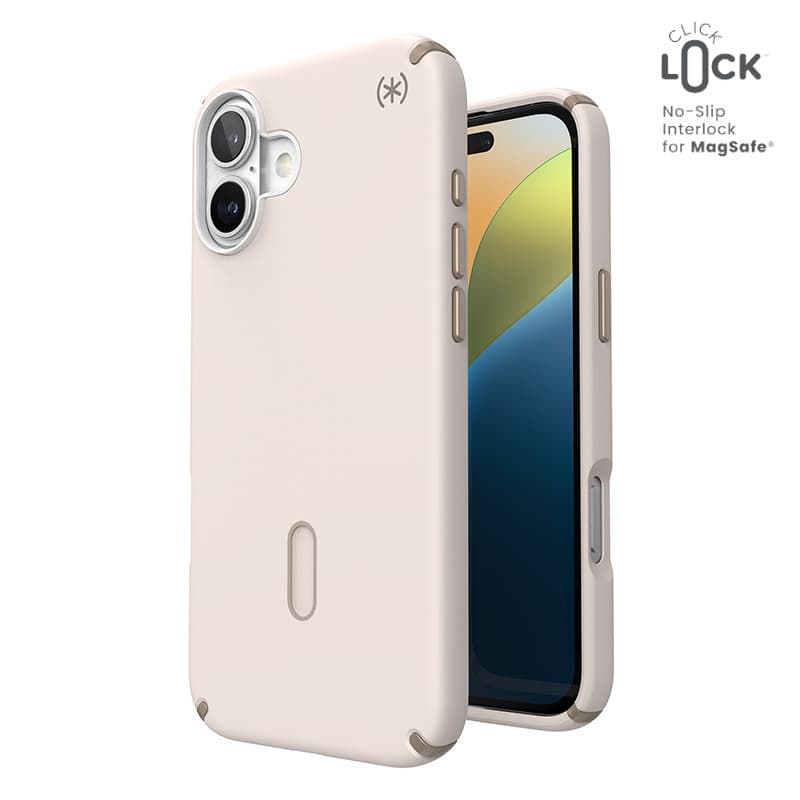 Speck Presidio2 Pro ClickLock & MagSafe - iPhone 16 Plus Case (Bleached Bone / Heirloom Gold / Hazel Brown) 1