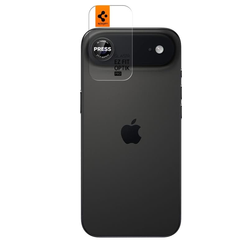 Spigen Optik Pro L-Series Glas.TR EZ Fit 2-Pack – Lens Protective Glass for iPhone Air (2 pcs) (Black / Red) 2