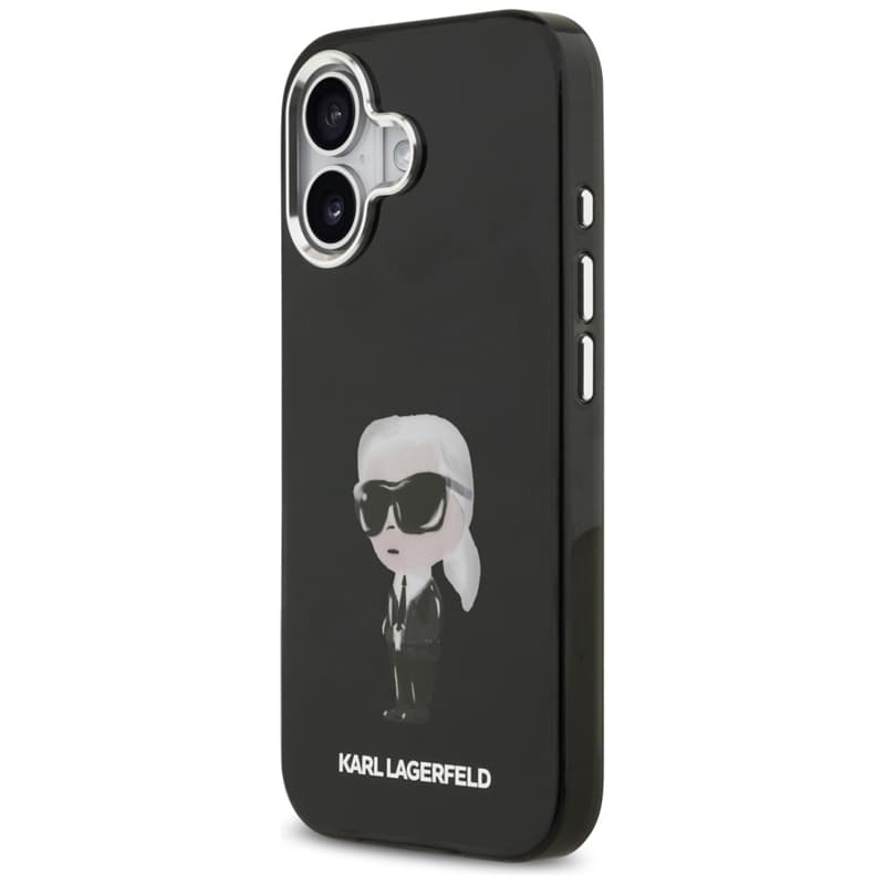 Karl Lagerfeld IML Aquarelle Karl & Logo MagSafe - Case iPhone 17 (Black) 2