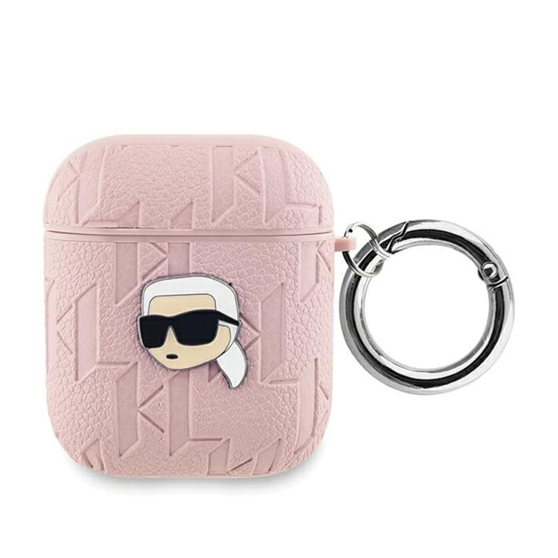 Karl Lagerfeld Monogram Karl Head - AirPods 1/2 gen case (pink) 1