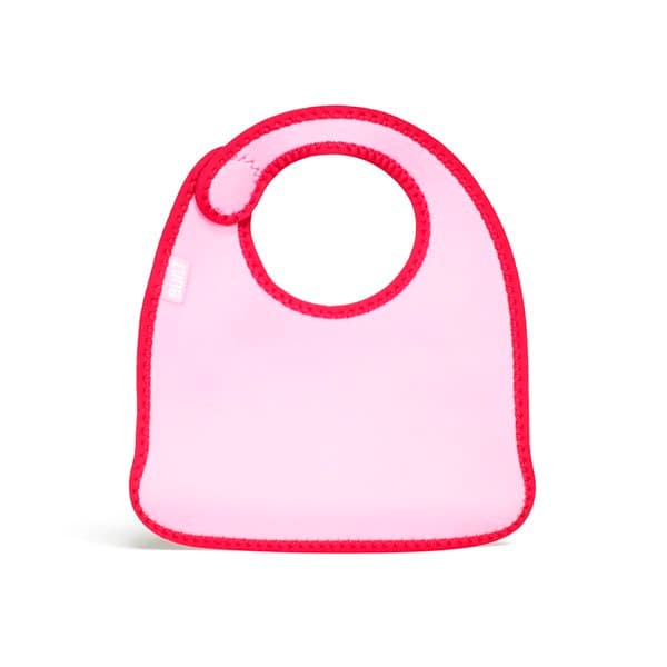 BUILT Mess Mate Set of 2 baby bib (Baby Pink Mini Dots) 3
