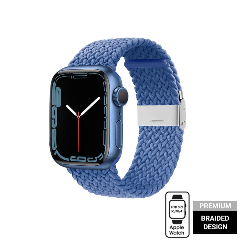 Crong Wave Band – Braided Apple Watch Strap 38/40/41/42mm (Blue) 2