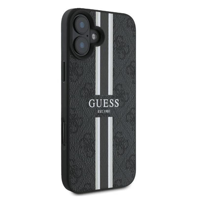 Guess 4G Printed Stripes MagSafe - Case iPhone 16 Plus (black) 4