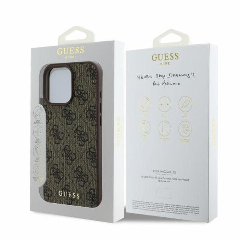 Guess 4G Classic - Case iPhone 16 Pro (brown) 4