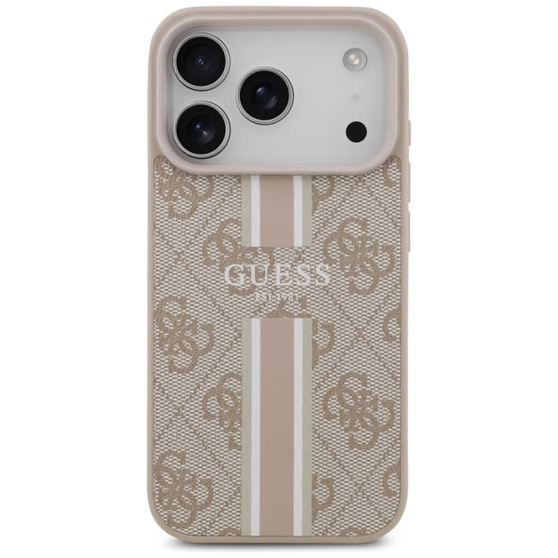 Guess 4G Printed Stripes MagSafe - Case iPhone 17 Pro (pink) 3
