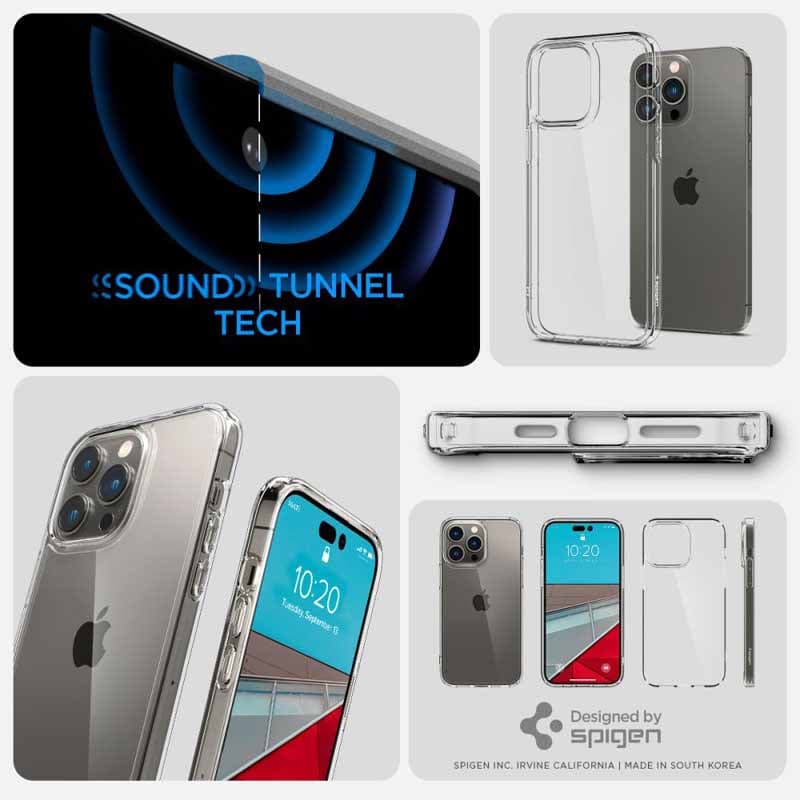 Spigen Ultra Hybrid - Case for iPhone 14 Pro (Transparent) 4