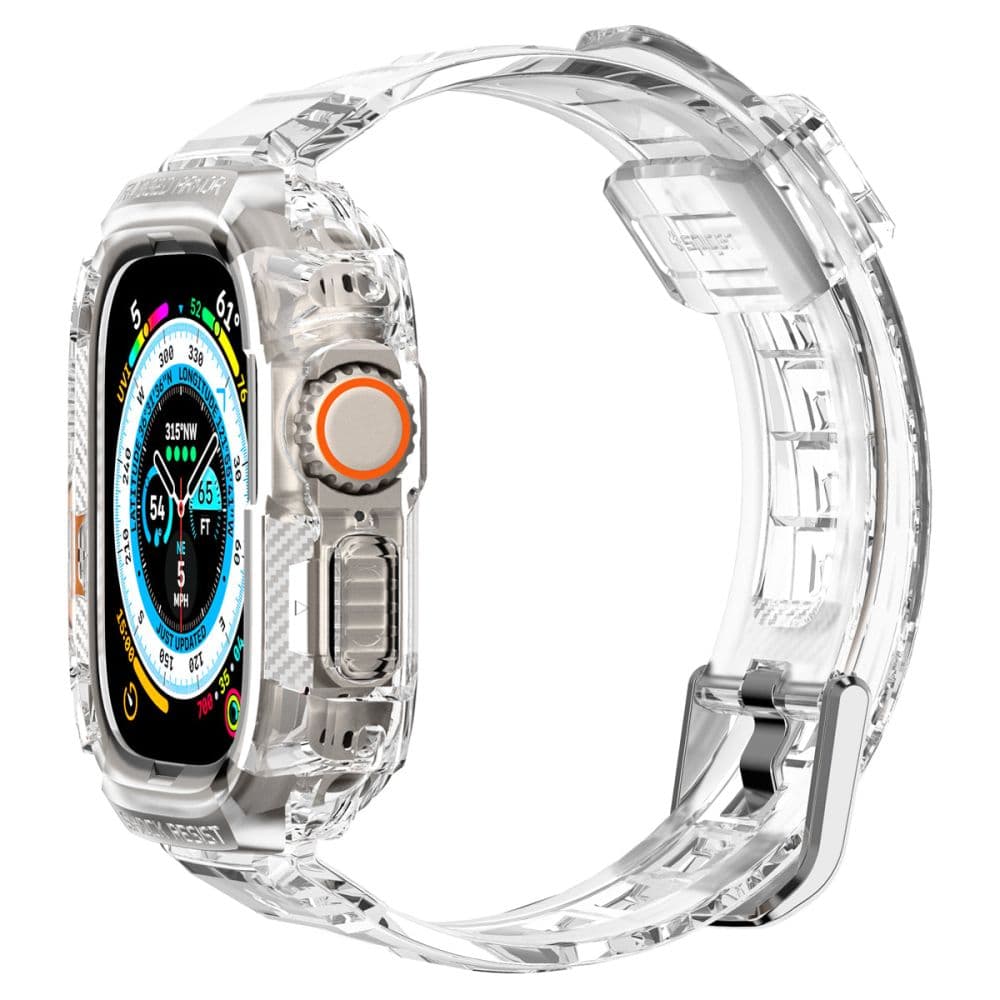 Spigen Rugged Armor Pro Case – Band with case for Apple Watch Ultra 49 mm (Clear)) 2