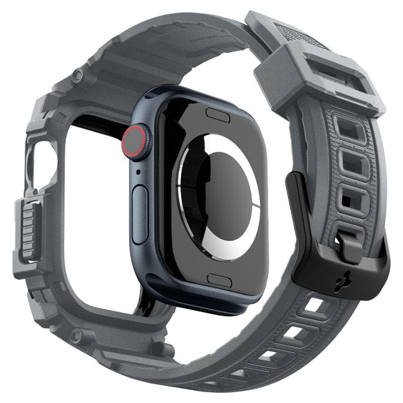 Spigen Rugged Armor Pro - Strap with Case for Apple Watch 10 46 mm (Dark Grey) 8