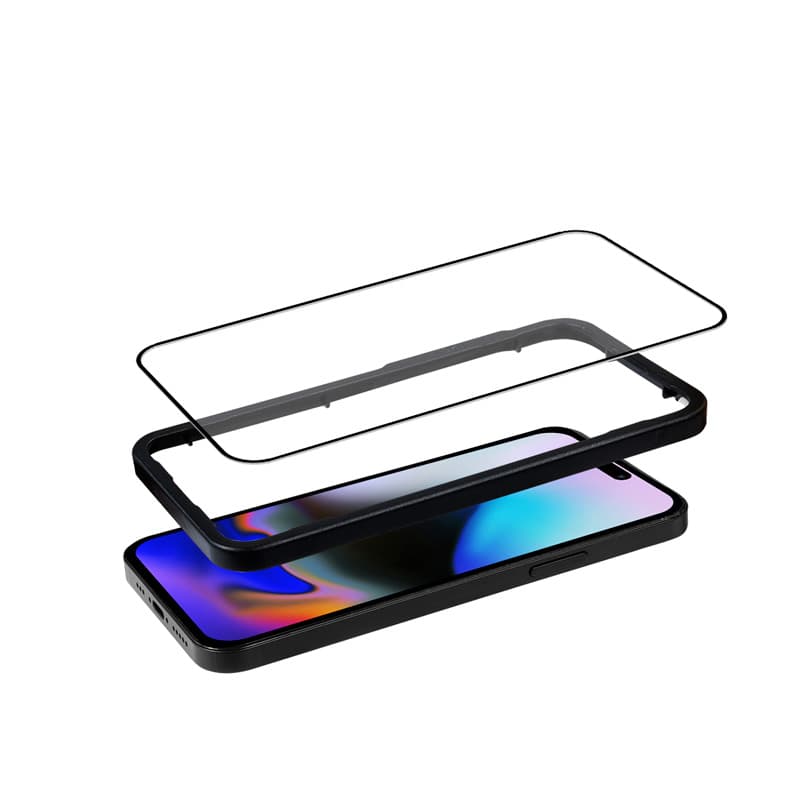 Crong Anti-Bacterial 3D Armor Glass - 9H Full Glue Tempered Glass for iPhone 16 Pro Max + Installation Frame 3