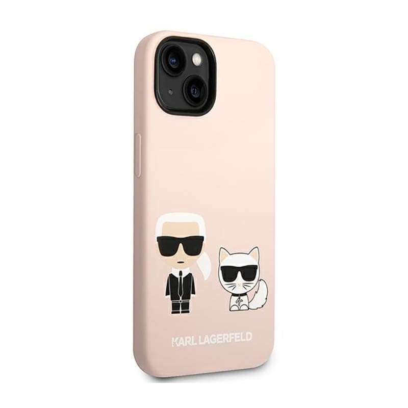 Karl Lagerfeld Liquid Silicone Karl & Choupette MagSafe - Case for iPhone 14 Plus (Pink) 4