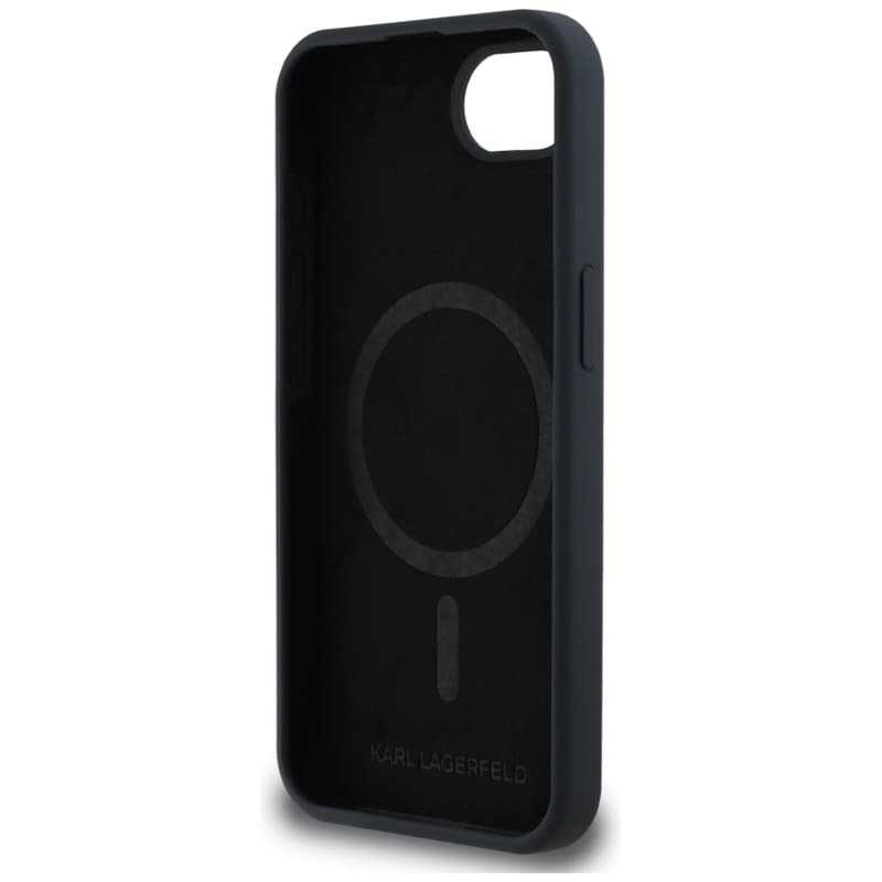 Karl Lagerfeld Silicone Karl & Choupette Heads MagSafe - Case for iPhone 16e (black) 7