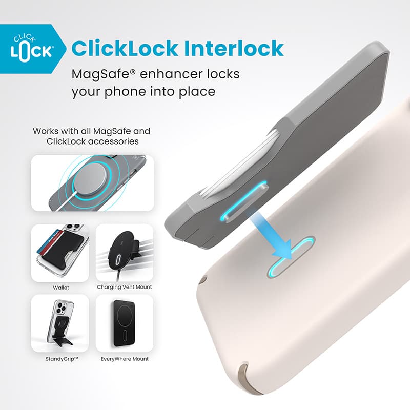 Speck Presidio2 Pro ClickLock & MagSafe - iPhone 16 Plus Case (Bleached Bone / Heirloom Gold / Hazel Brown) 2