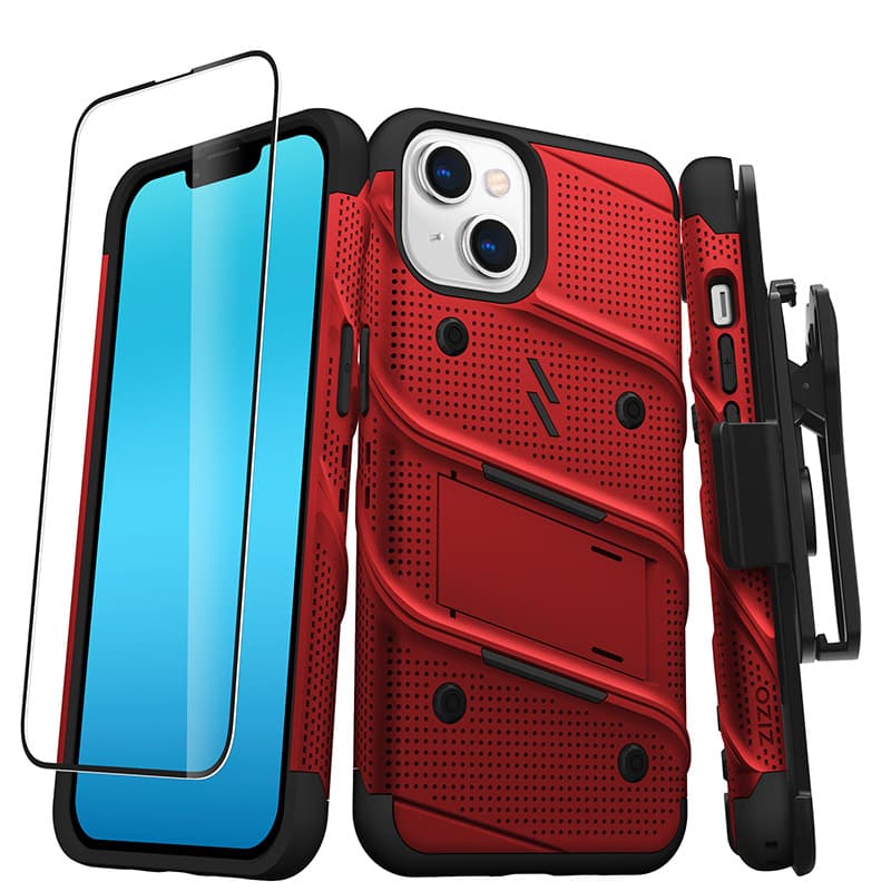ZIZO BOLT Series - Case for iPhone 14 (Red) 1