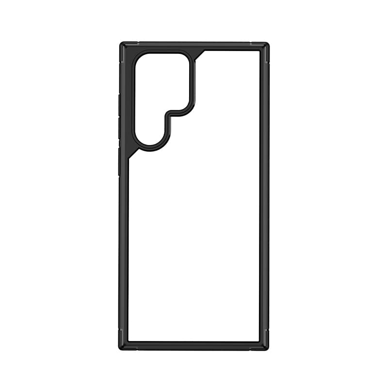 Crong Hybrid Clear Cover - Samsung Galaxy S22 Ultra Case (Black) 5