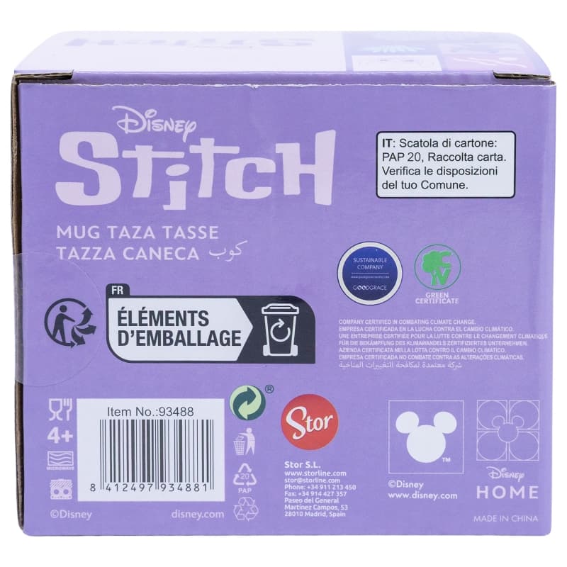 Disney Stitch - Ceramic mug in a gift box from the Stitch & Angel collection 325 ml 6