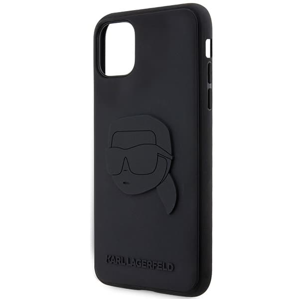 Karl Lagerfeld Rubber Karl Head 3D - Case for iPhone 11 (Black) 6