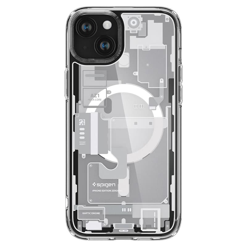 Spigen Ultra Hybrid MagSafe - Case for iPhone 15 (Zero One White) 2