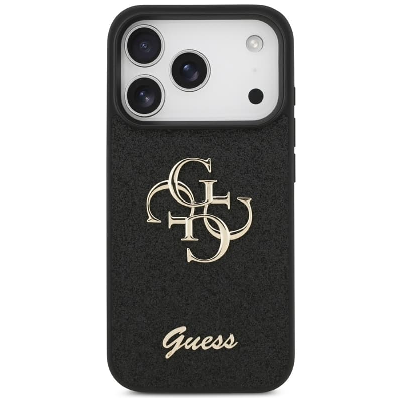 Guess Fixed Glitter Big 4G - Case for iPhone 17 Pro (black) 3
