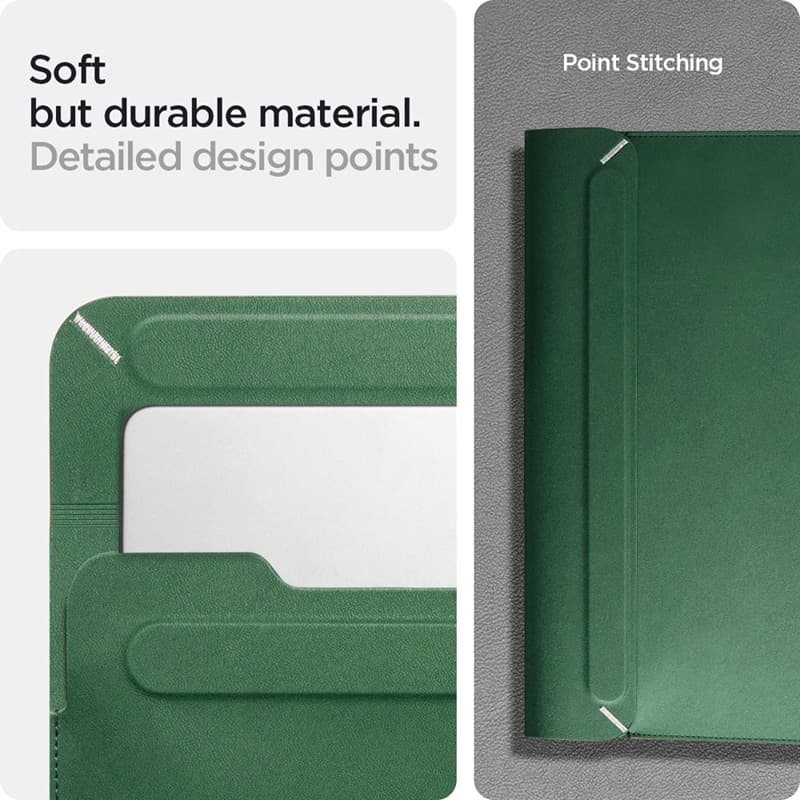 Spigen Valentinus Sleeve Laptop - 13" / 14" Notebook Case (Jeju Green) 6