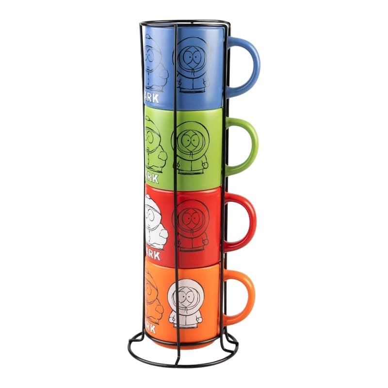 South Park - Set of 4 Ceramic Mugs with Stand 300 ml 2