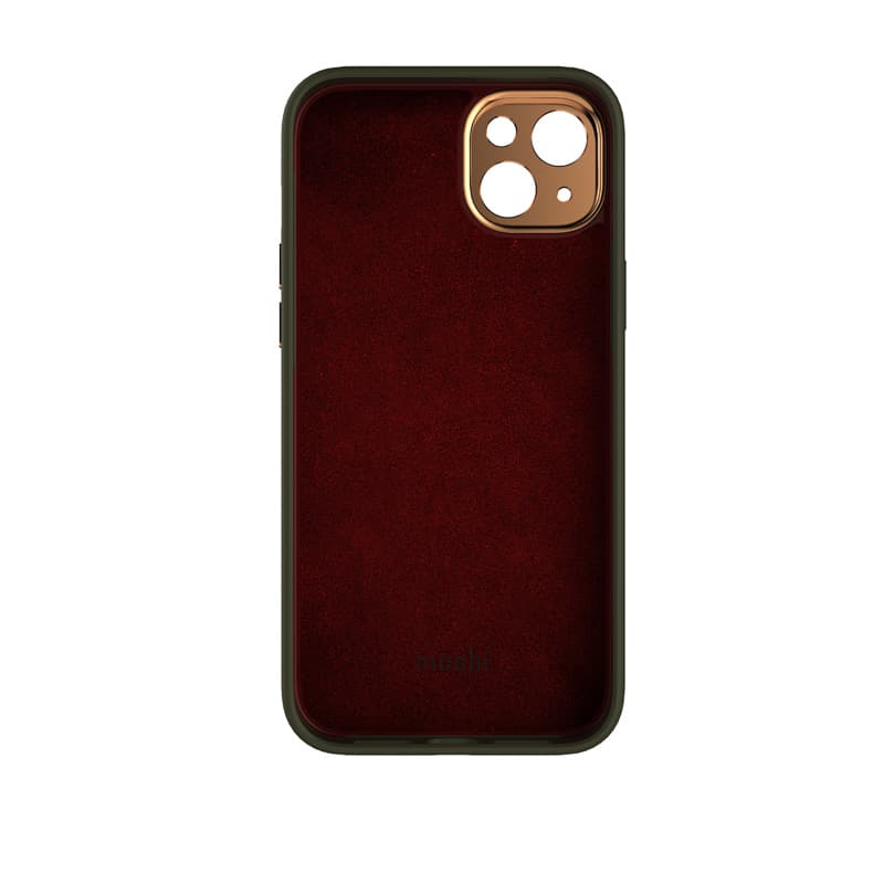 Moshi Napa MagSafe - Leather case for iPhone 14 Max (Juniper Green) 3