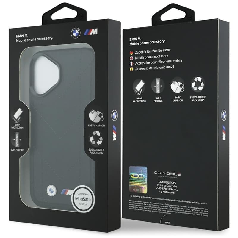 BMW M Quilted Logo MagSafe - iPhone 17 Case (Black) 8