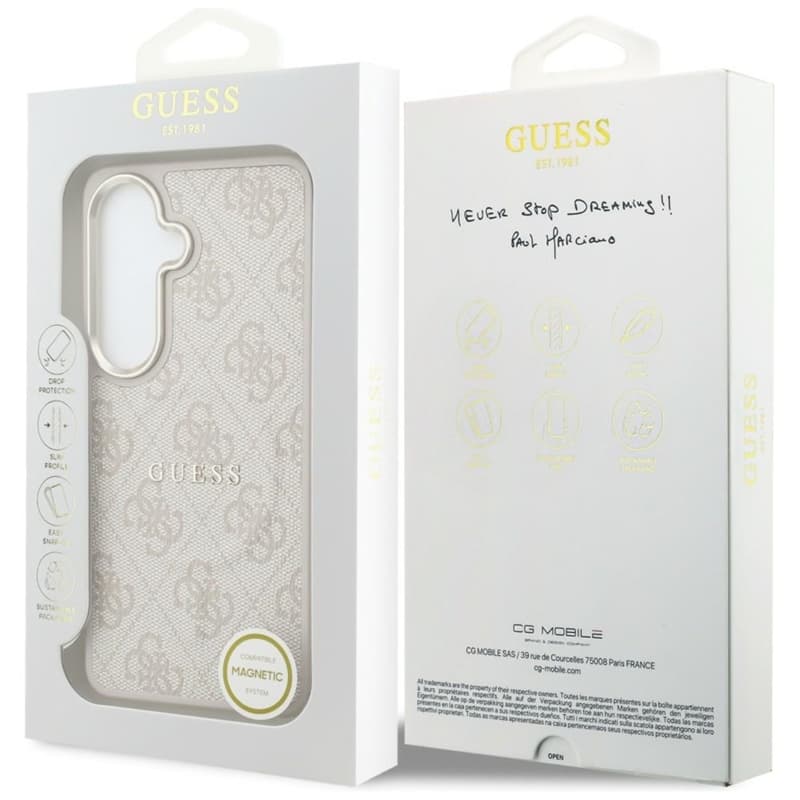 Guess 4G Embossed Ring MagSafe - Samsung Galaxy S26+ Case (Pink) 8