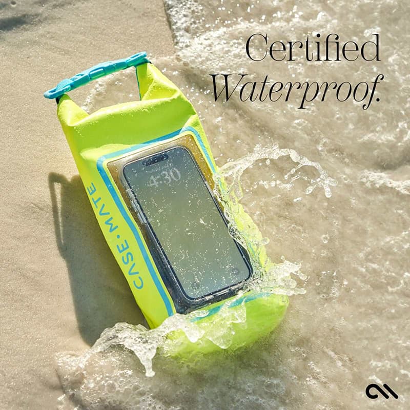 Case-Mate Waterproof Mini Phone Bucket Dry Bag - Waterproof bag with phone pocket up to 7" (Citrus Splash) 5
